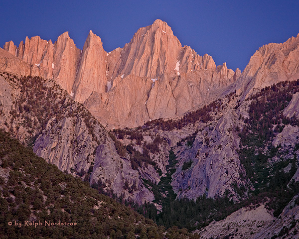 Mt Whithey Alpenglow, Easter Sierra, California