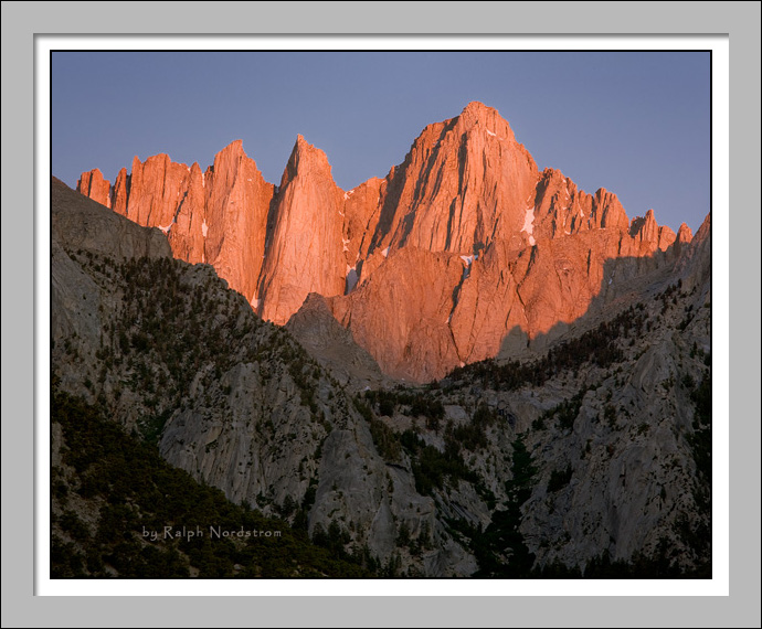 Mt Whitney First Light, Mt Whitney, Eastern Sierra, California